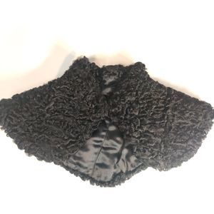 Vintage Black Swakara Persian Lamb Collar/Caplet … - image 1